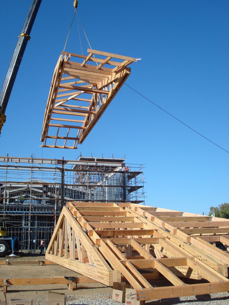 NewHall Library construction by Durst Builders